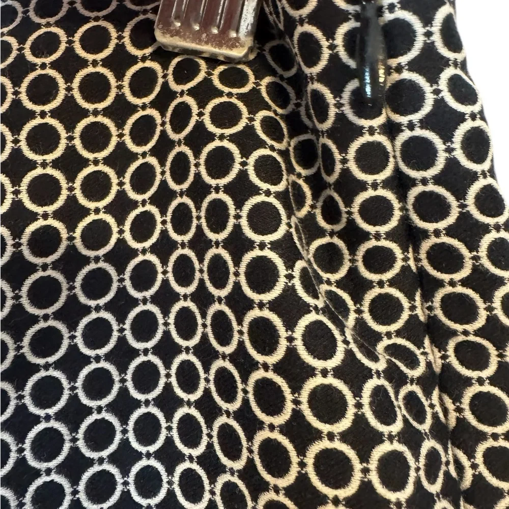 Talbots Women's Black Patterned Fully Lined Pants Size 8/PETITE       BIN#2